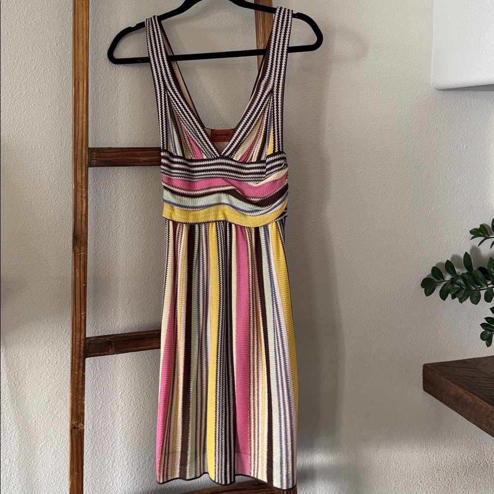Missoni Pink and Brown Knit Top